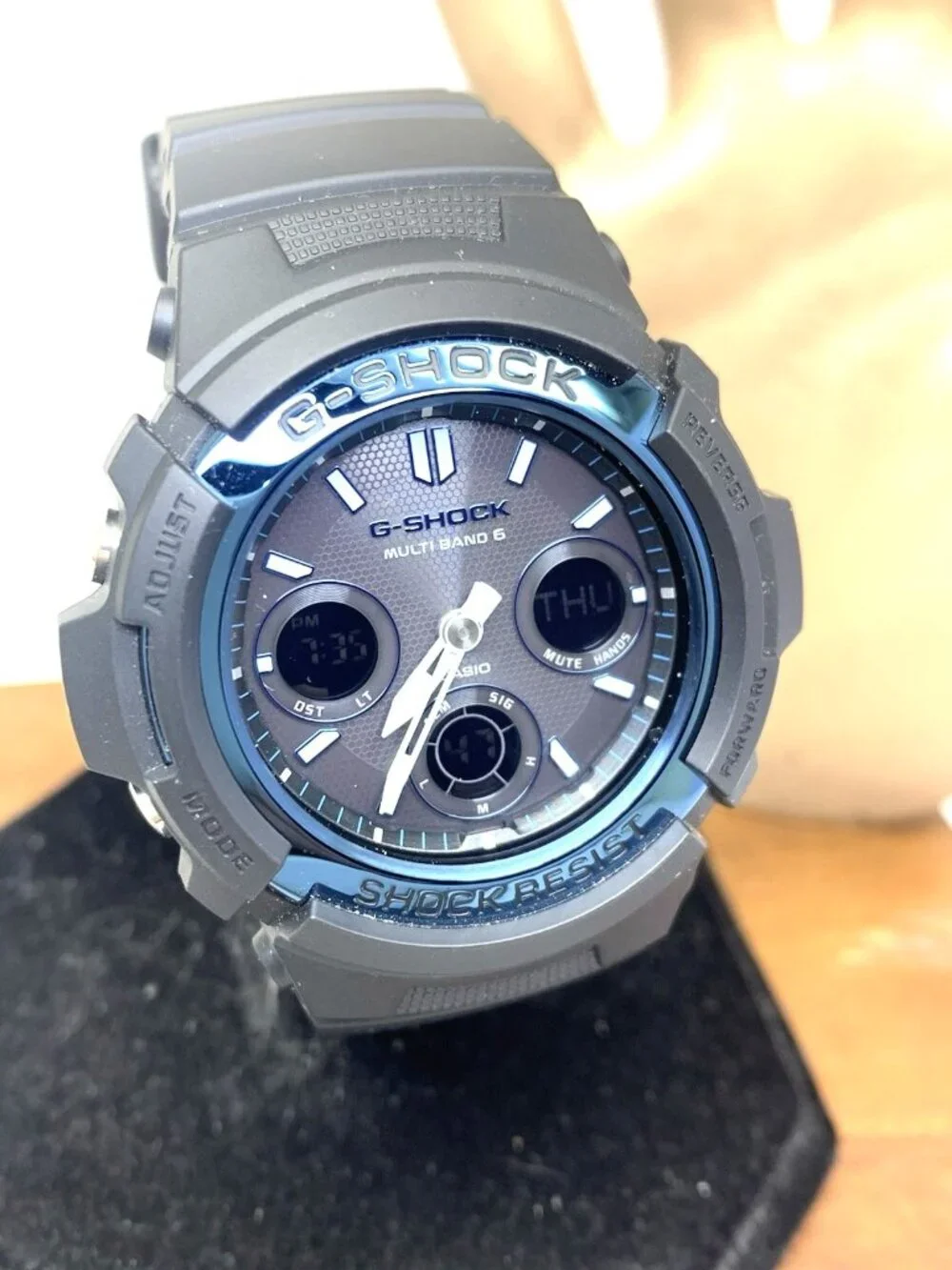 Casio G-Shock Men's Watch AWGM100 Quartz Black Resin Analog Digital 43mm 5230